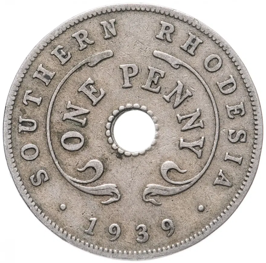 Южная Родезия 1 пенни (penny) 1939
