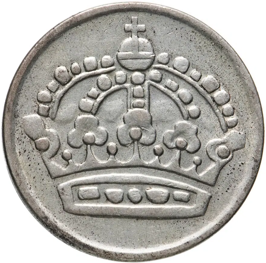 Швеция 50 эре (ore) 1956, реверс