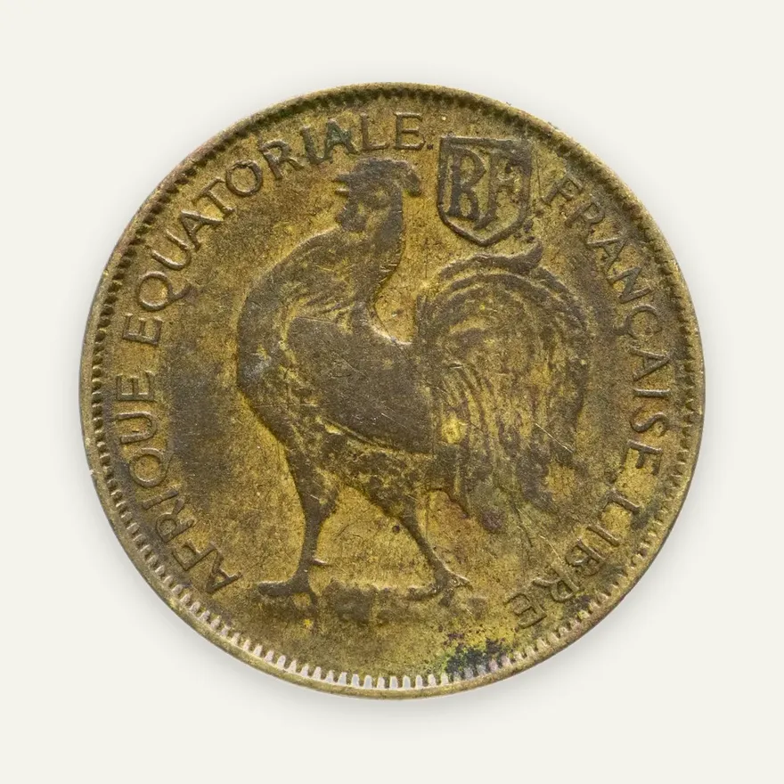 Французская Экваториальная Африка 1 франк (franc) 1942, реверс