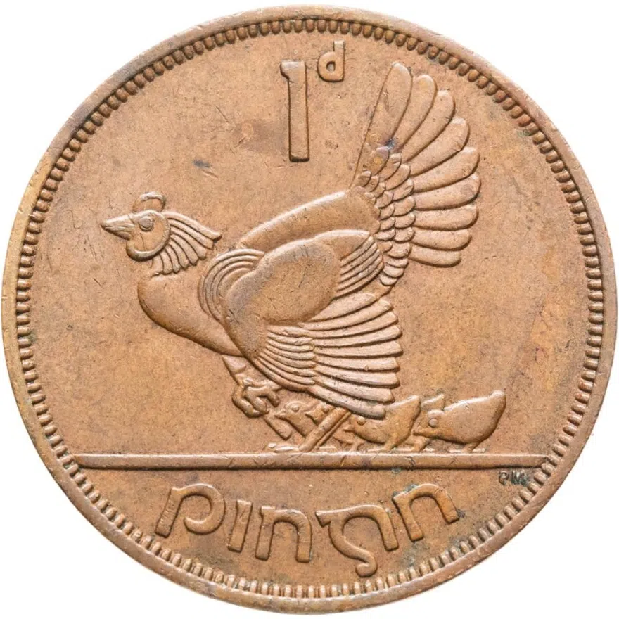 Ирландия 1 пенни (penny) 1962