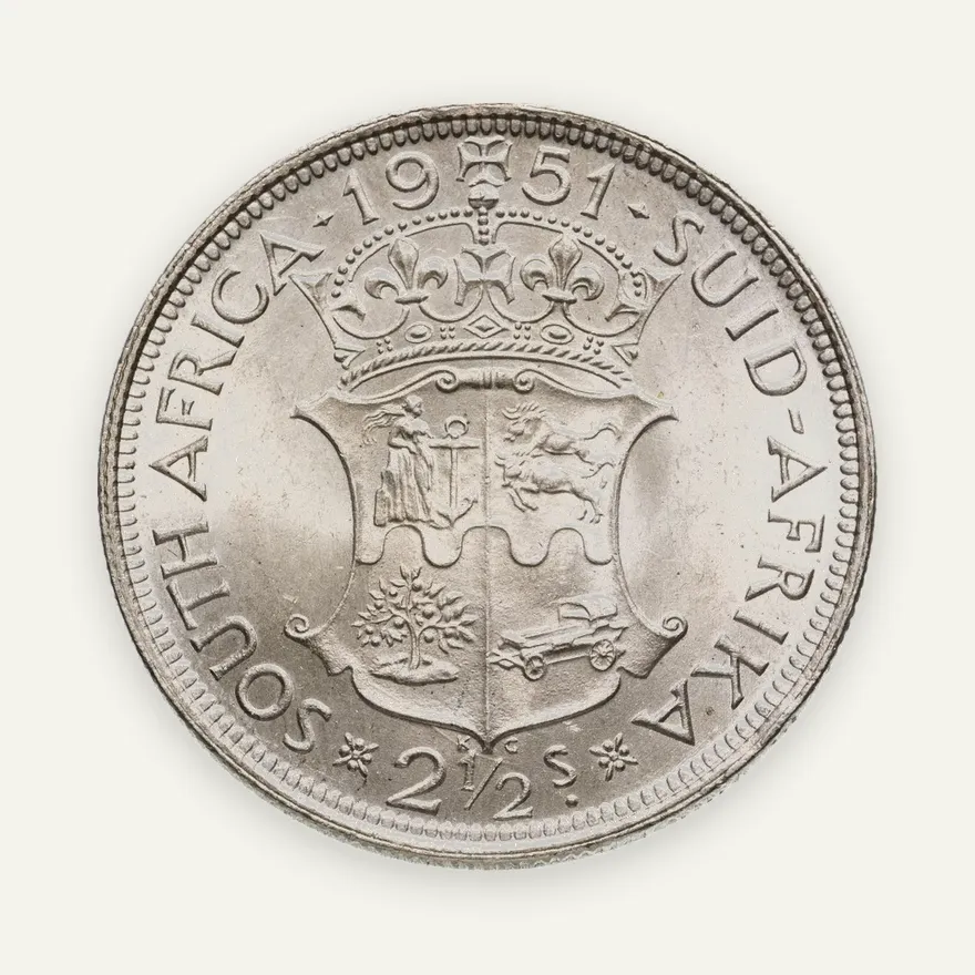 ЮАР 2 1/2 шиллинга (shillings) 1951