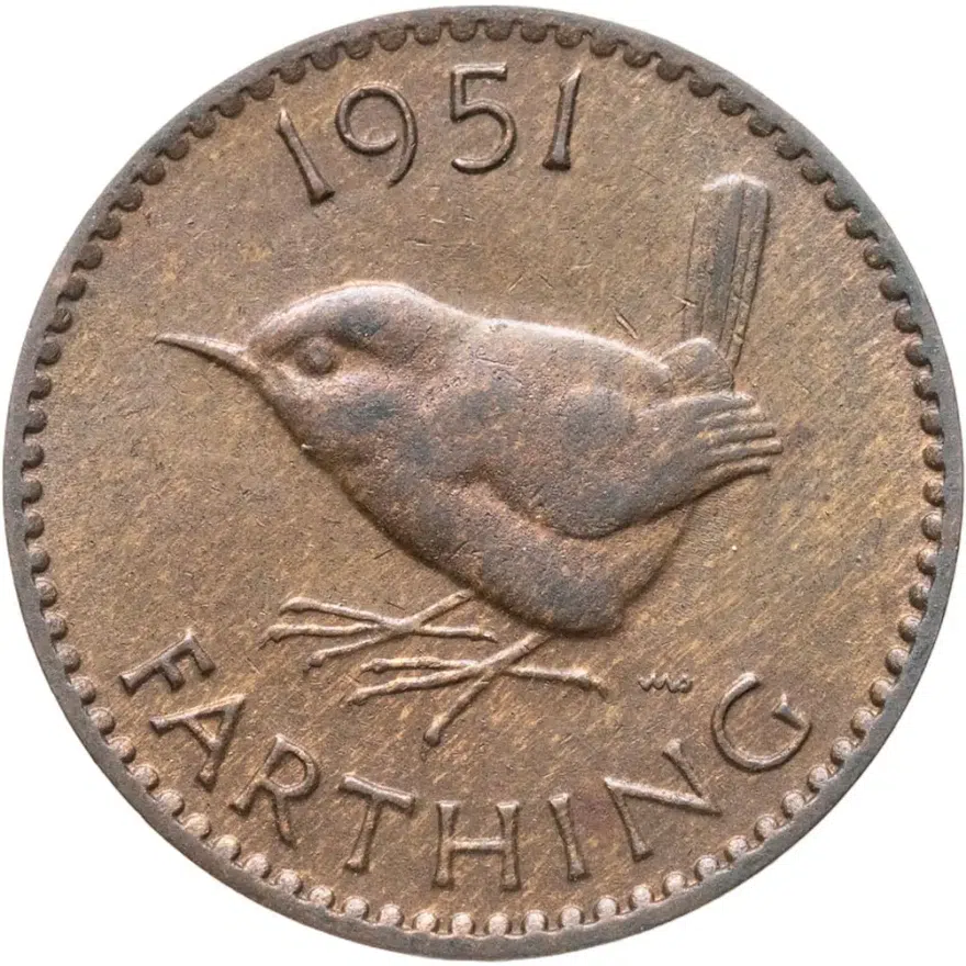 Великобритания 1 фартинг 1951