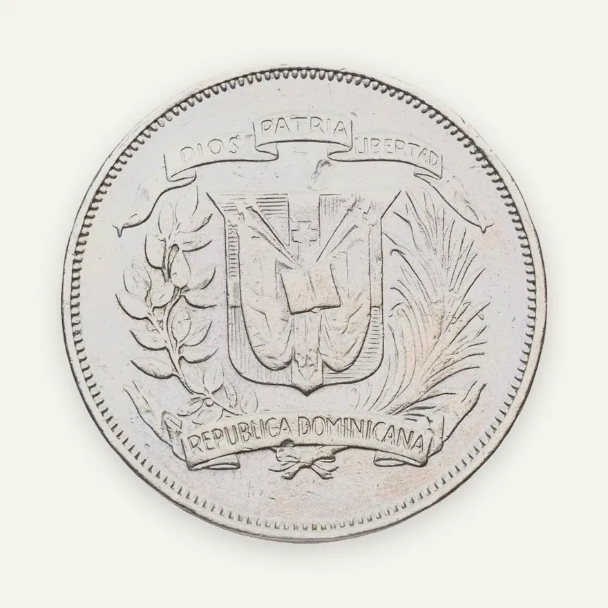 Доминикана 1/2 песо (peso) 1967, реверс