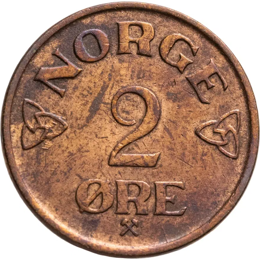 Норвегия 2 эре (ore) 1957