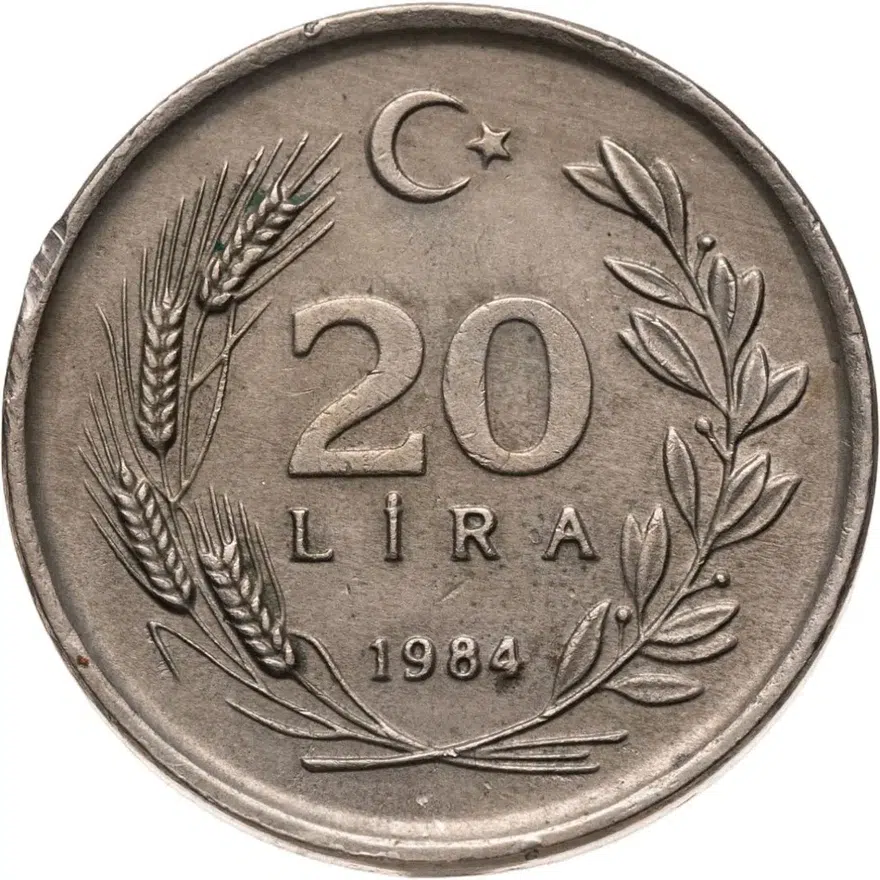 Турция 20 лир (lira) 1984