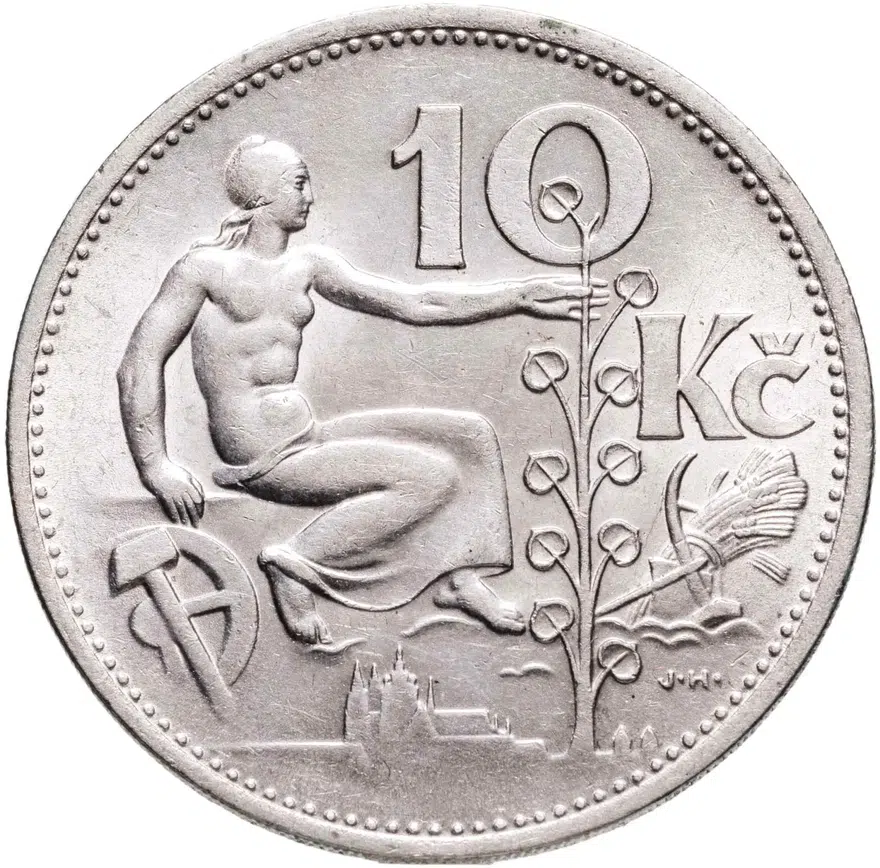Чехословакия 10 крон (korun) 1930