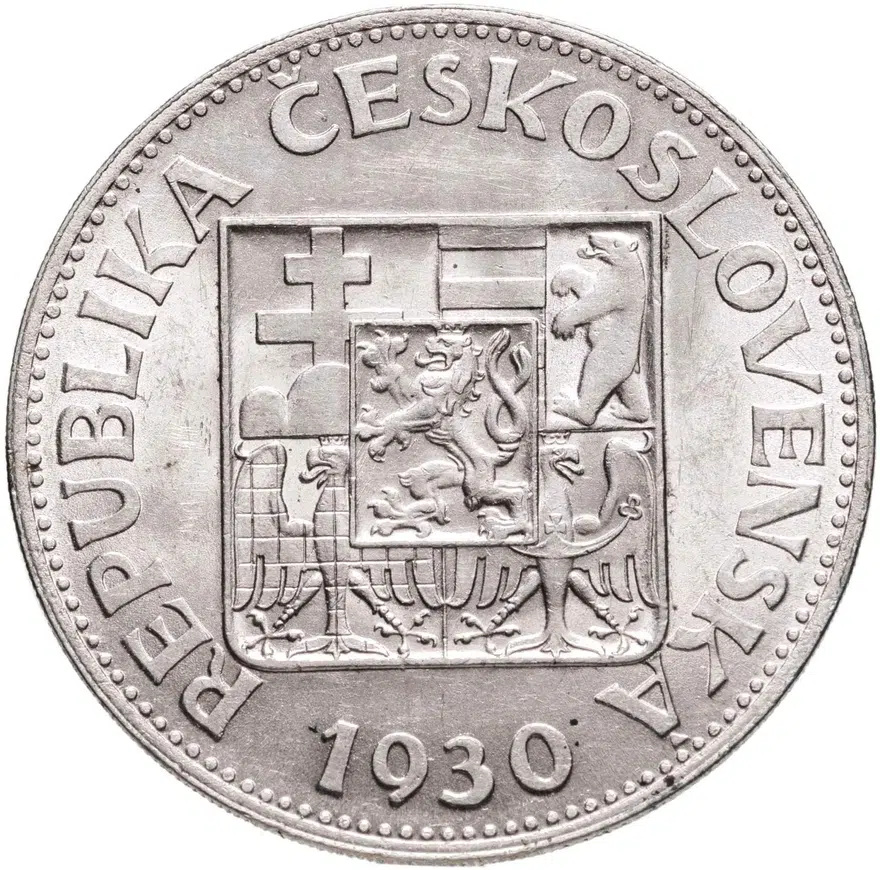 Чехословакия 10 крон (korun) 1930, реверс