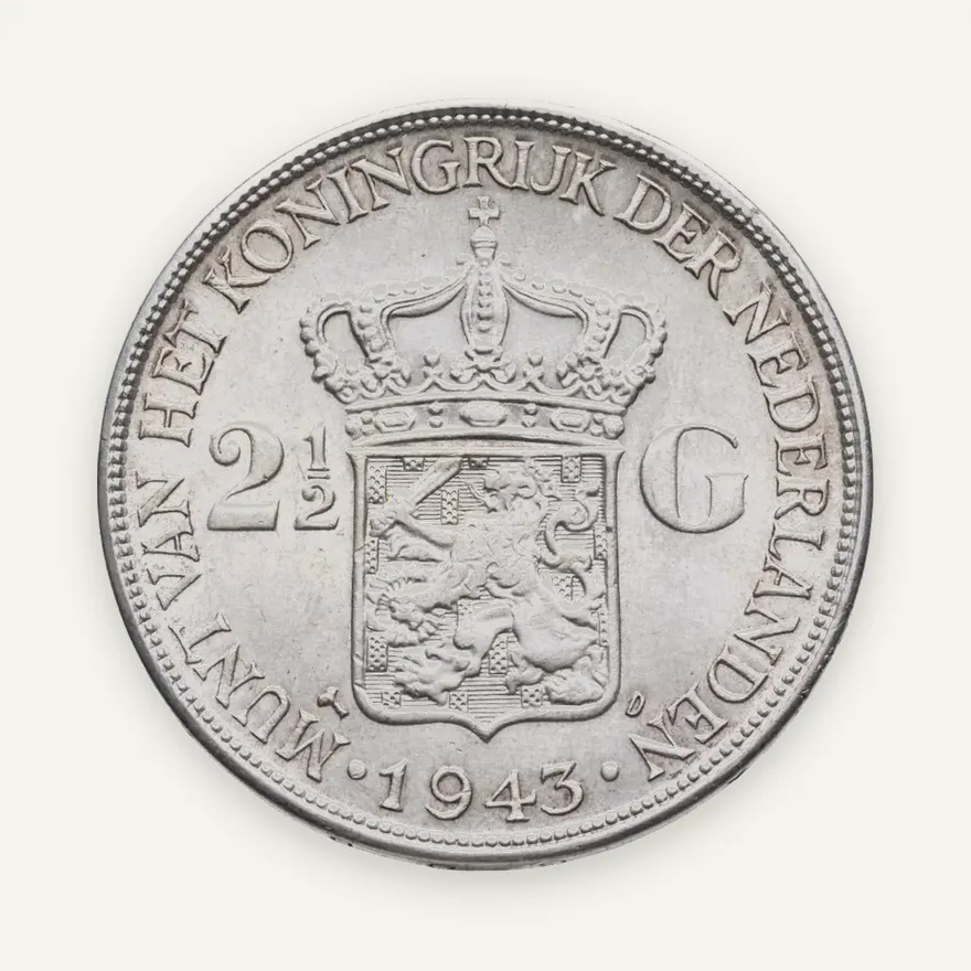 Голландская Ост-Индия 2½ гульдена 1943, реверс