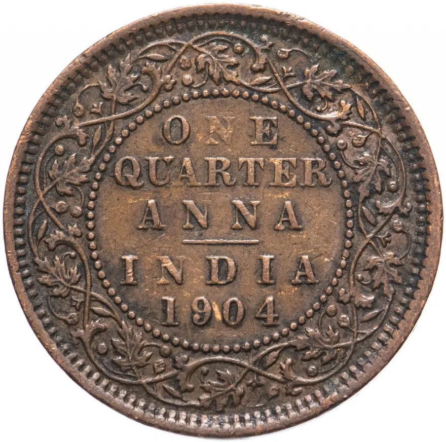 Индия (Британская) 1/4 анны 1904
