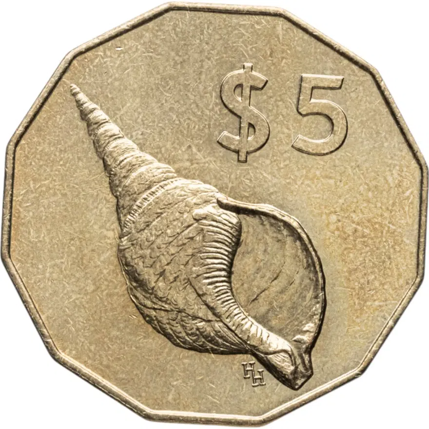 Острова Кука 5 долларов (dollar) 1988