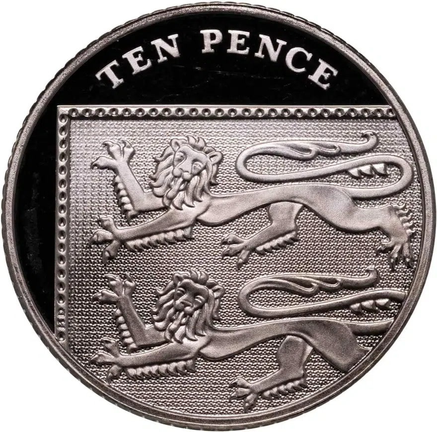 Великобритания 10 пенсов (pence) 2013, аверс