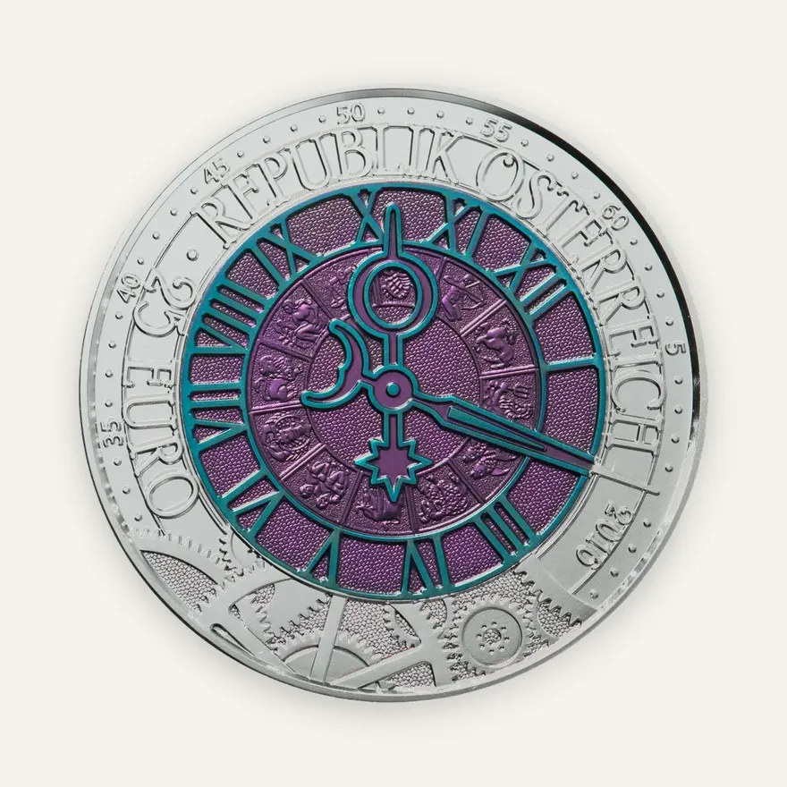 Австрия 25 euro (евро) 2016 "Время" в футляре с сертификатом