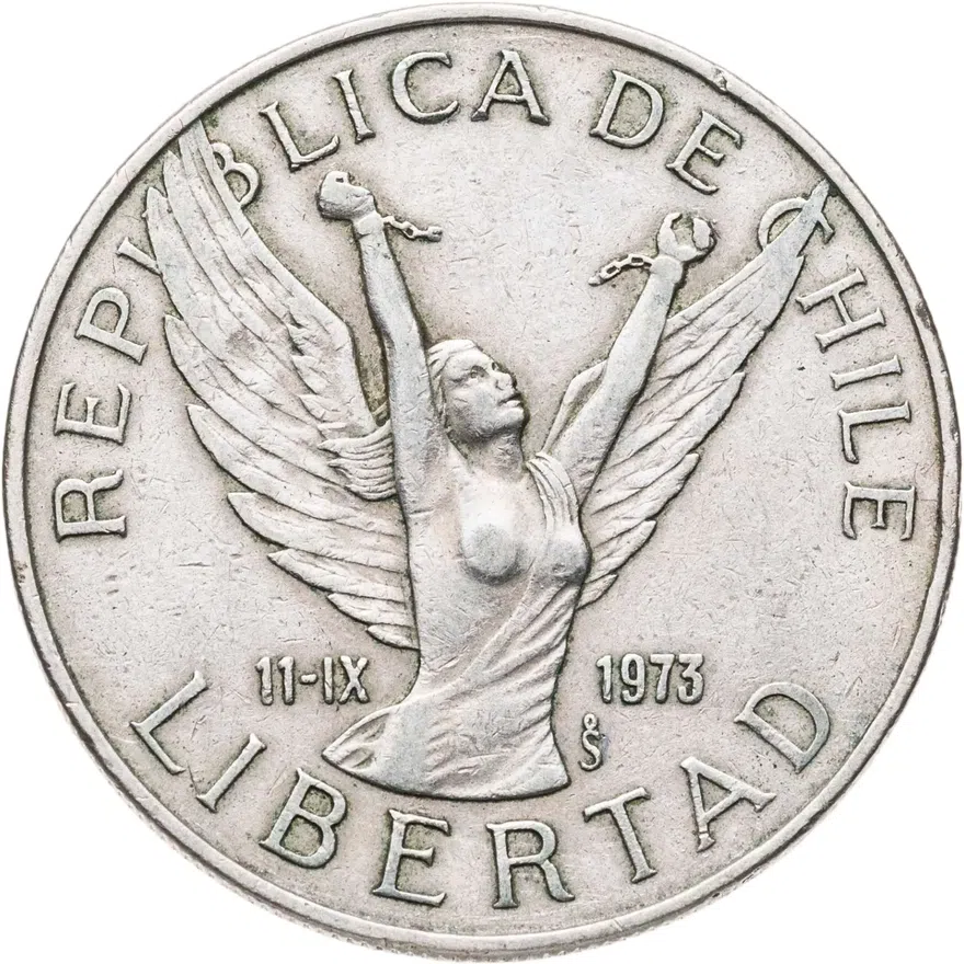 Чили 10 песо (pesos) 1980, реверс