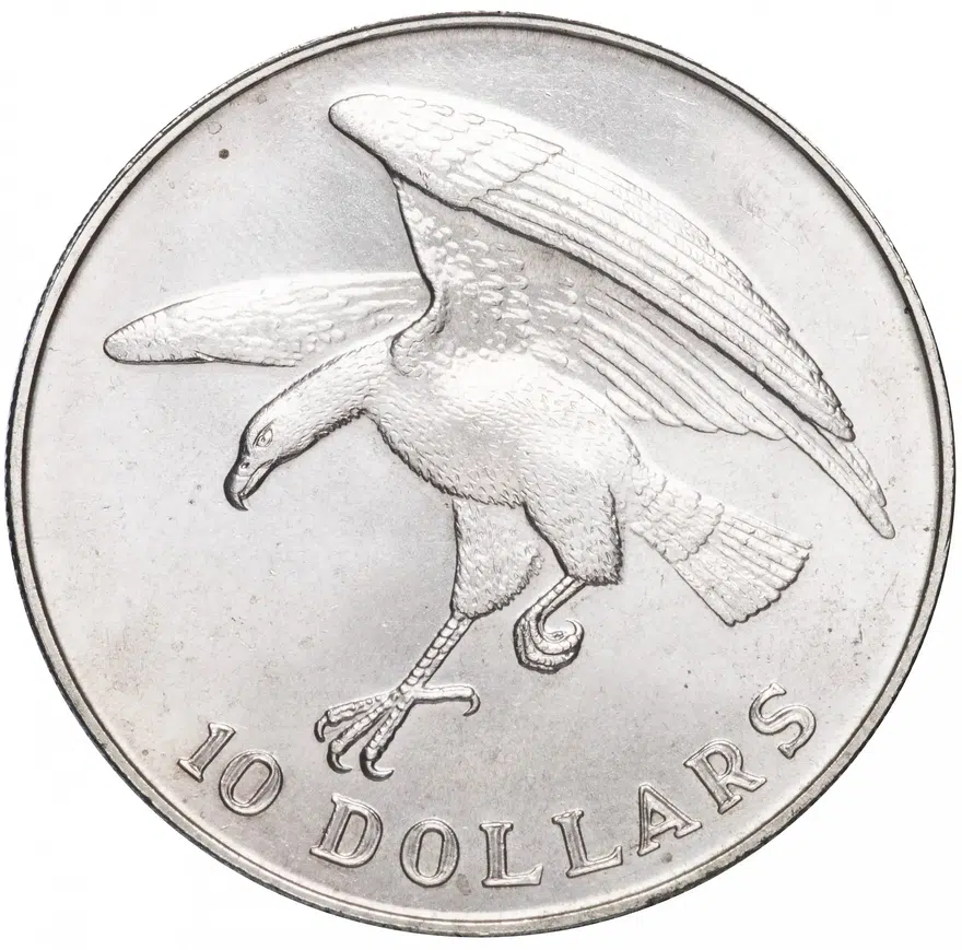Сингапур 10 долларов (dollars) 1972 Ястреб, в буклете