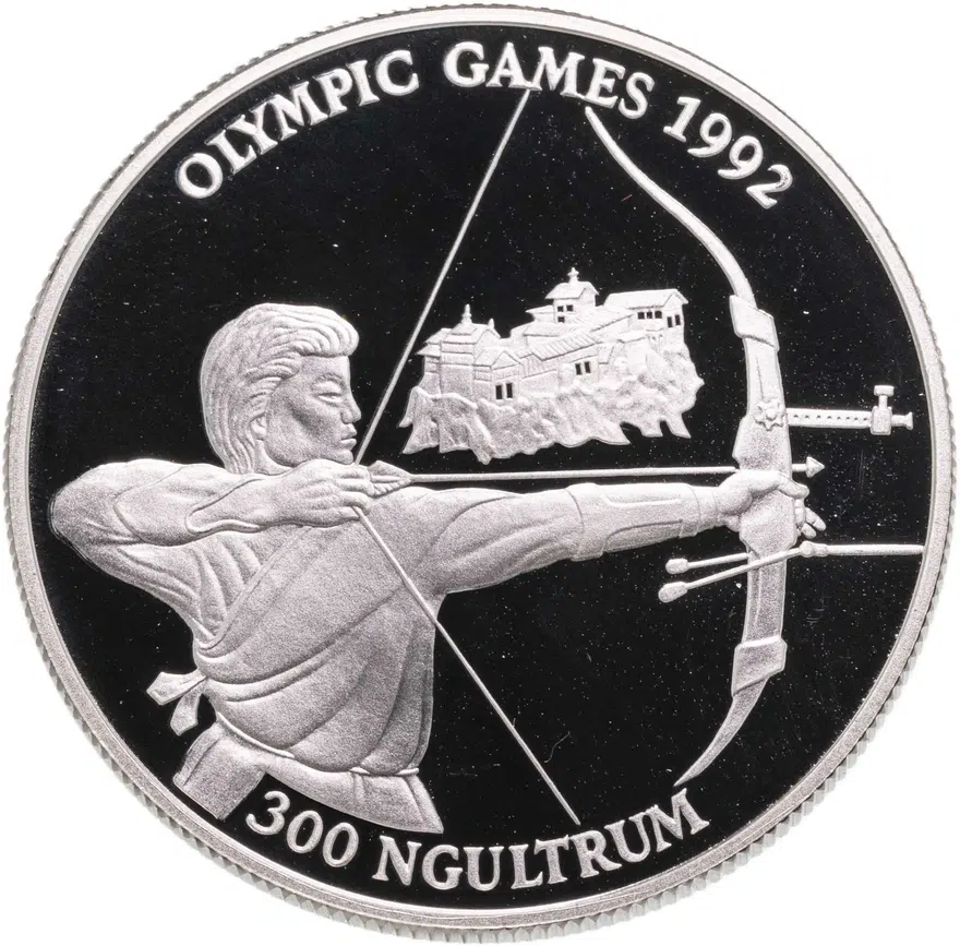 Бутан 300 нгултрумов (ngultrums) 1992  XXV Летние Олимпийские игры, Барселона 1992 - Стрельба из лука