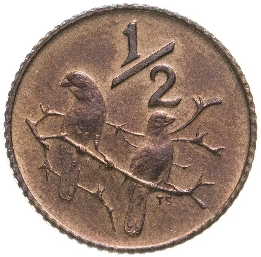 ЮАР 1/2 цента (cent) 1972