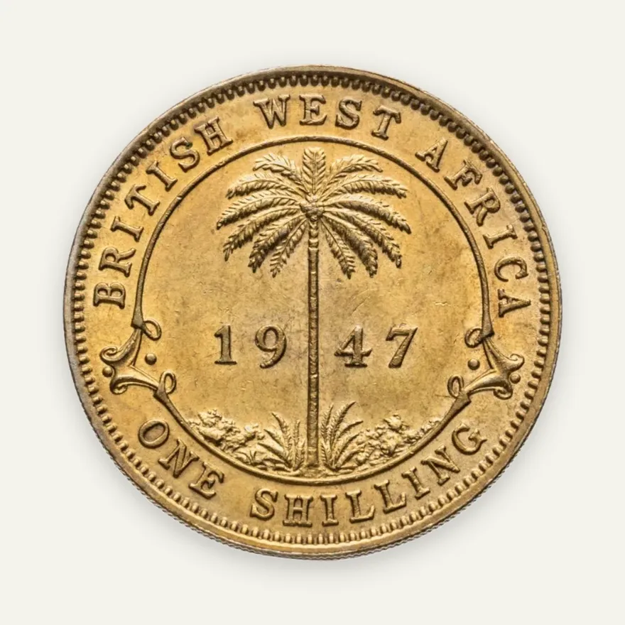 Британская Западная Африка 1 шиллинг (shilling) 1947, реверс