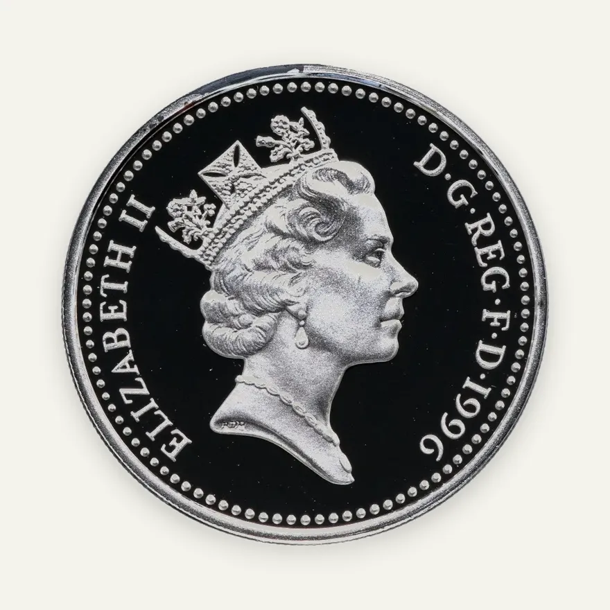 Великобритания 1 фунт (pound) 1996, реверс