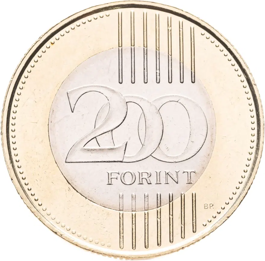 Венгрия 200 форинтов (forint, ketszaz) 2009, реверс