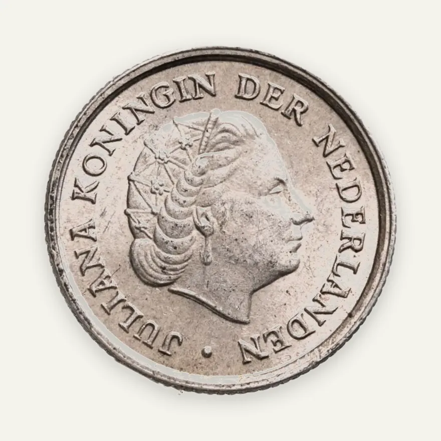 Нидерландские Антильские острова 1/10 гульдена (gulden) 1966, реверс
