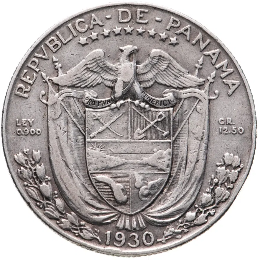 Панама 1/2 бальбоа (balboa) 1930, реверс