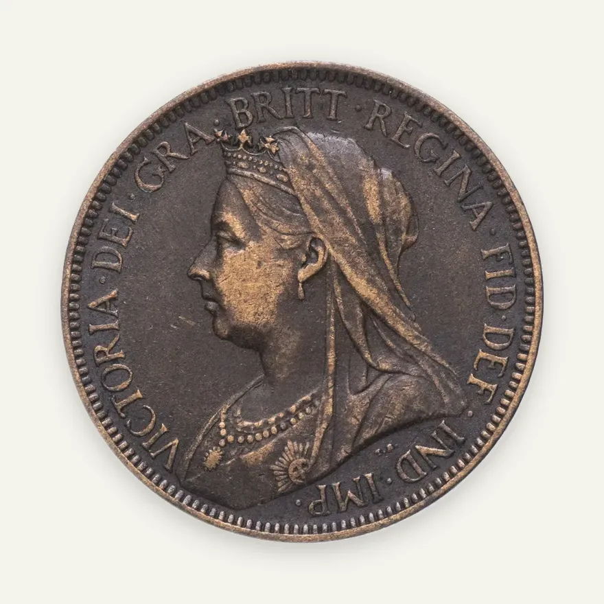 Великобритания 1/2 пенни (penny) 1900, реверс