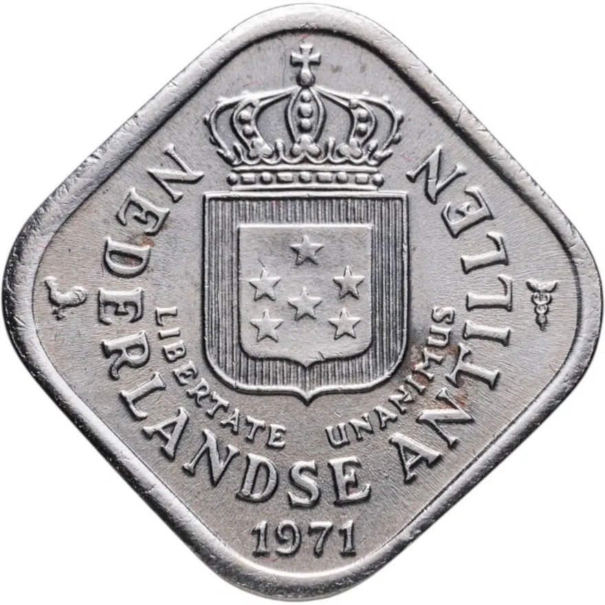 Нидерландские Антильские острова 5 центов (cents) 1971