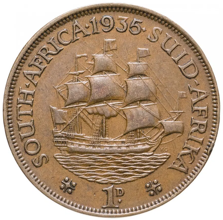 ЮАР 1 пенни (penny) 1935