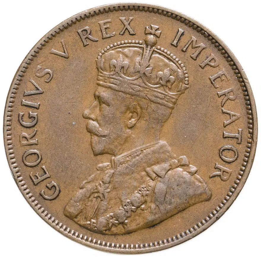 ЮАР 1 пенни (penny) 1935, реверс