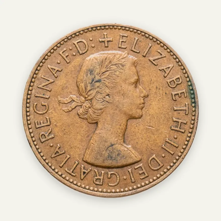 Великобритания 1 пенни (penny) 1961, реверс