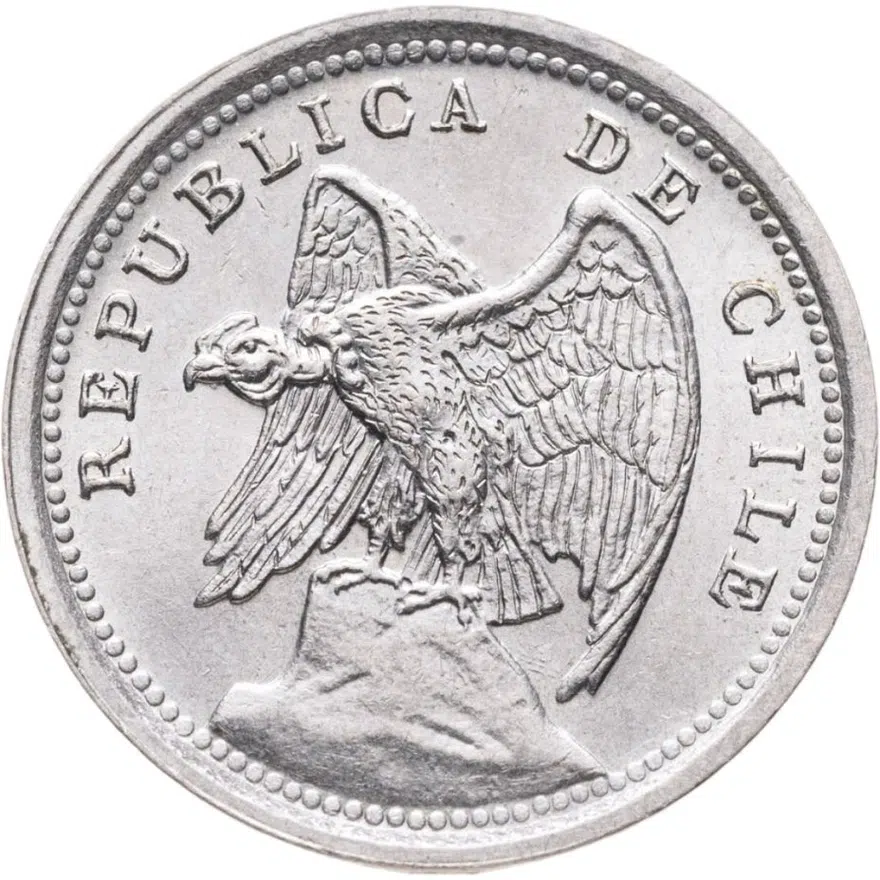 Чили 10 сентаво (centavos) 1938, реверс