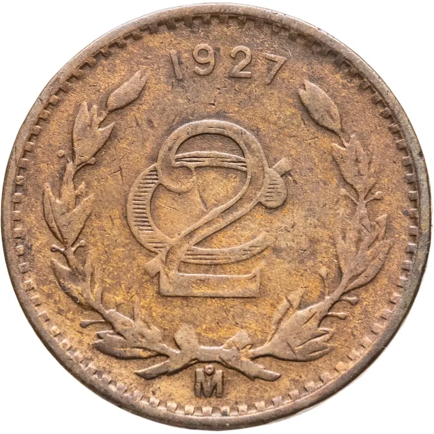 Мексика 2 сентаво (centavos) 1927