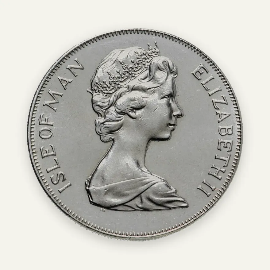 Остров Мэн 1 крона (crown) 1978  25 лет коронации Королевы Елизаветы II, реверс