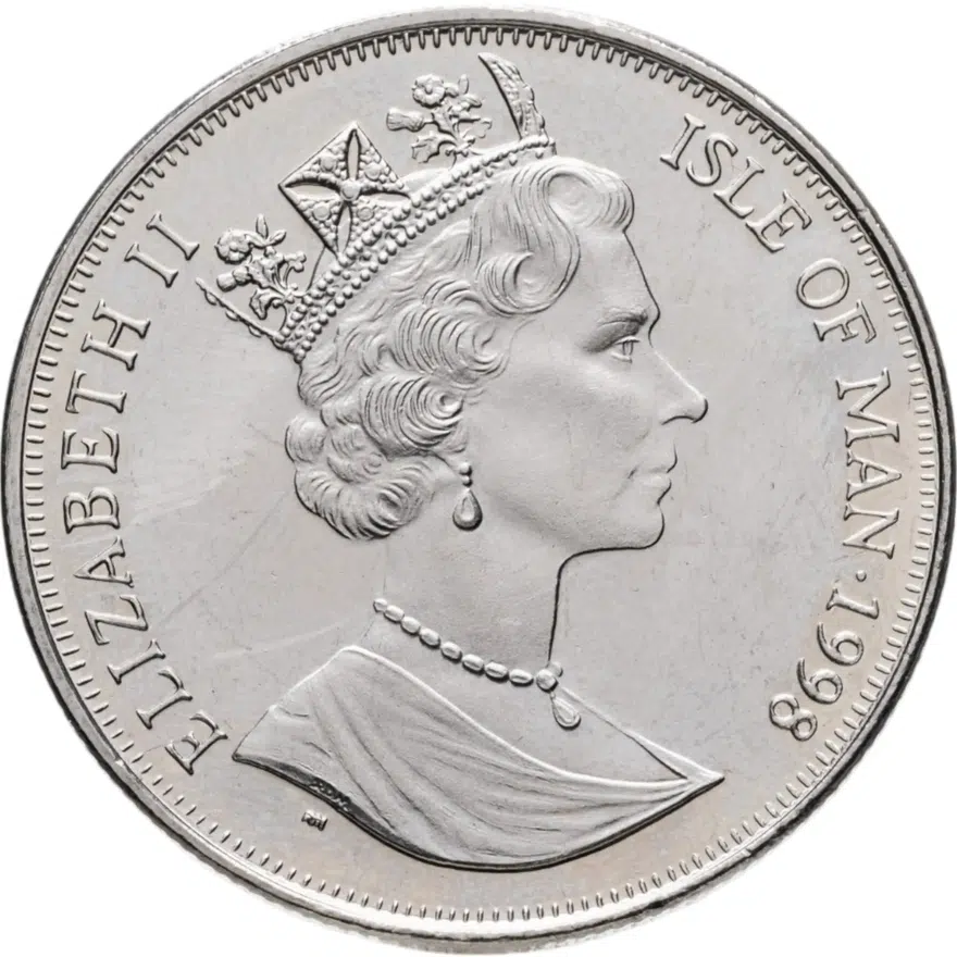 Остров Мэн 1 крона (crown) 1998 "Кошки - Бирманская кошка", реверс