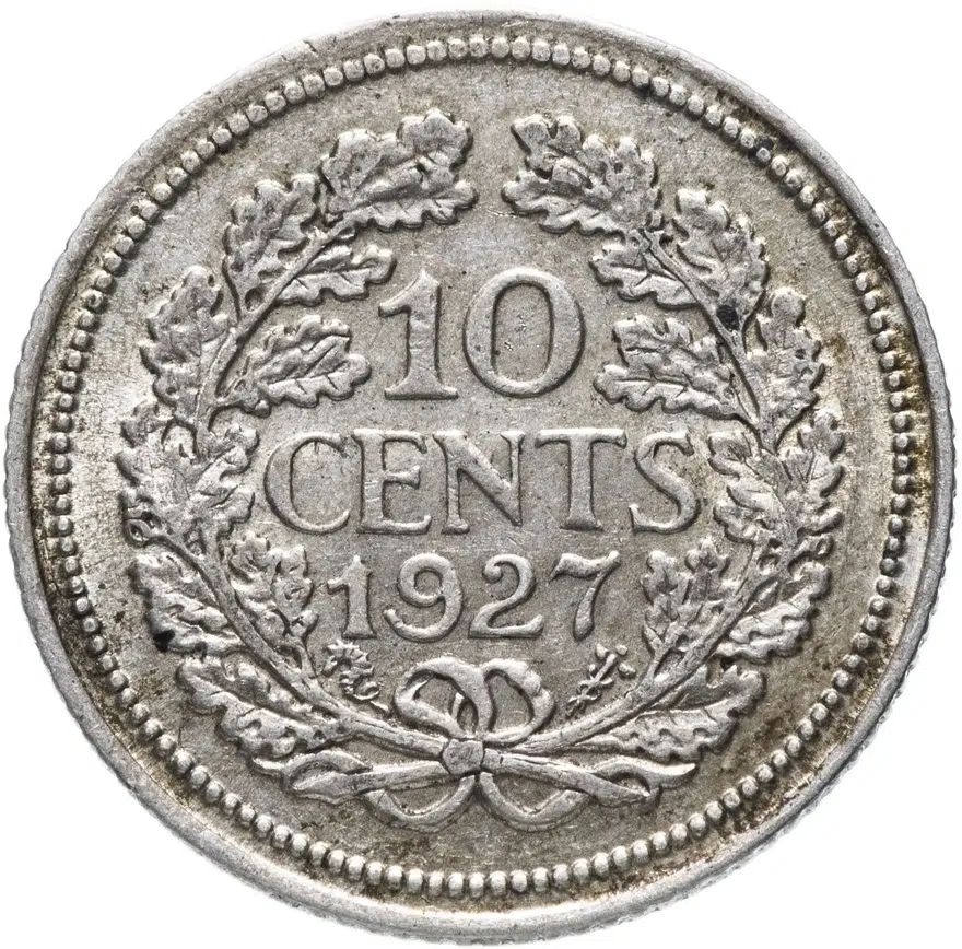Нидерланды 10 центов (cents) 1927