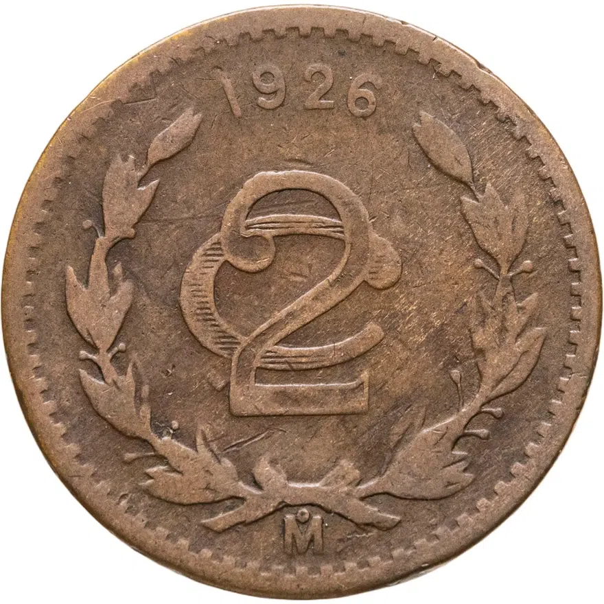 Мексика 2 сентаво (centavos) 1926