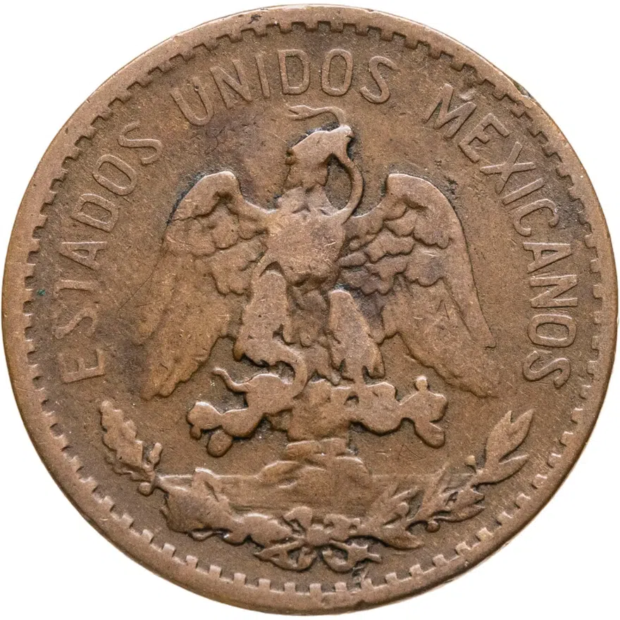 Мексика 2 сентаво (centavos) 1926, реверс