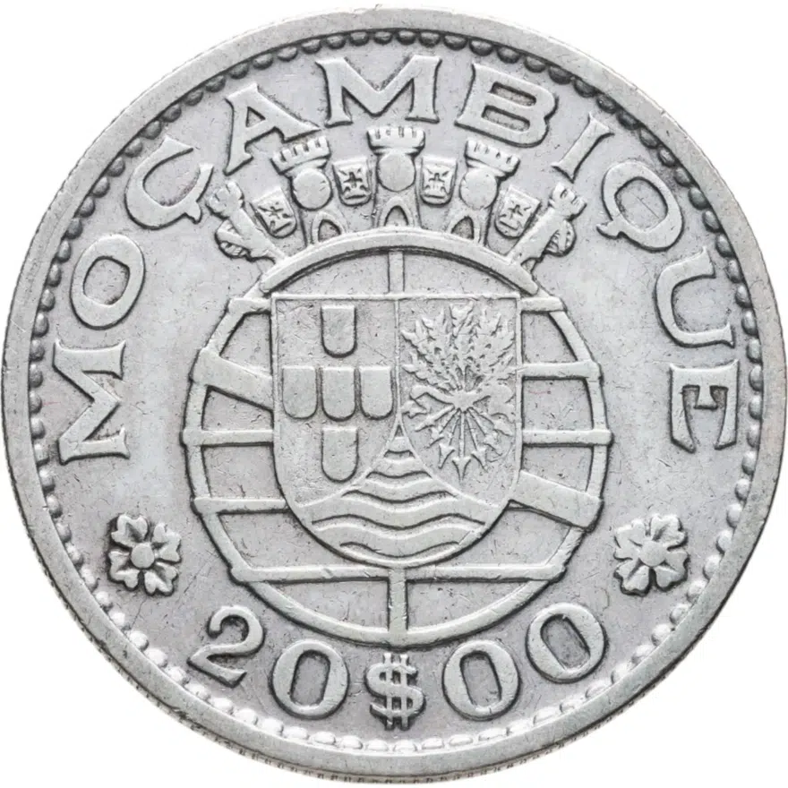 Мозамбик 20 эскудо (escudos) 1960, аверс