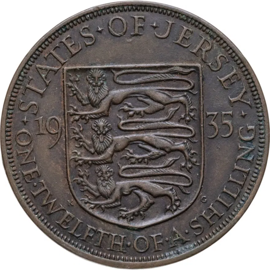 Джерси 1/12 шиллинга (shilling) 1935