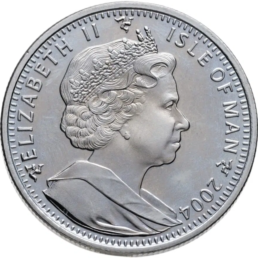 Остров Мэн 1 крона (crown) 2004  Награды - Георгиевский крест, реверс