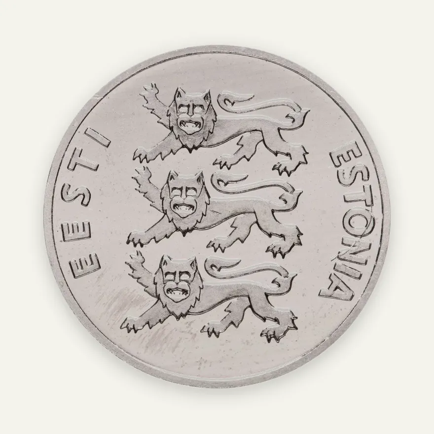 Эстония 100 крон (krooni) 1992  Денежная реформа, реверс