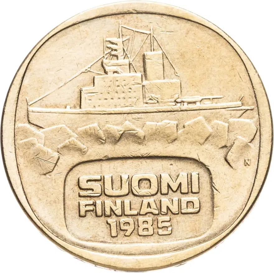 Финляндия 5 марок (markkaa) 1985, реверс