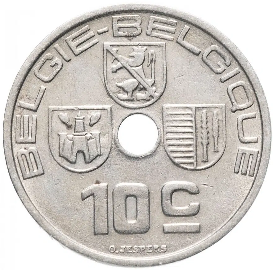 Бельгия 10 сантимов (centimes) 1939