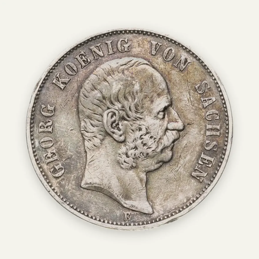 Германия (Империя) 5 марок (mark) 1904  Смерть Георга Саксонского, аверс