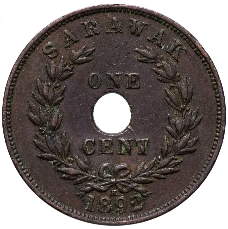Саравак 1 цент (cent) 1892, реверс