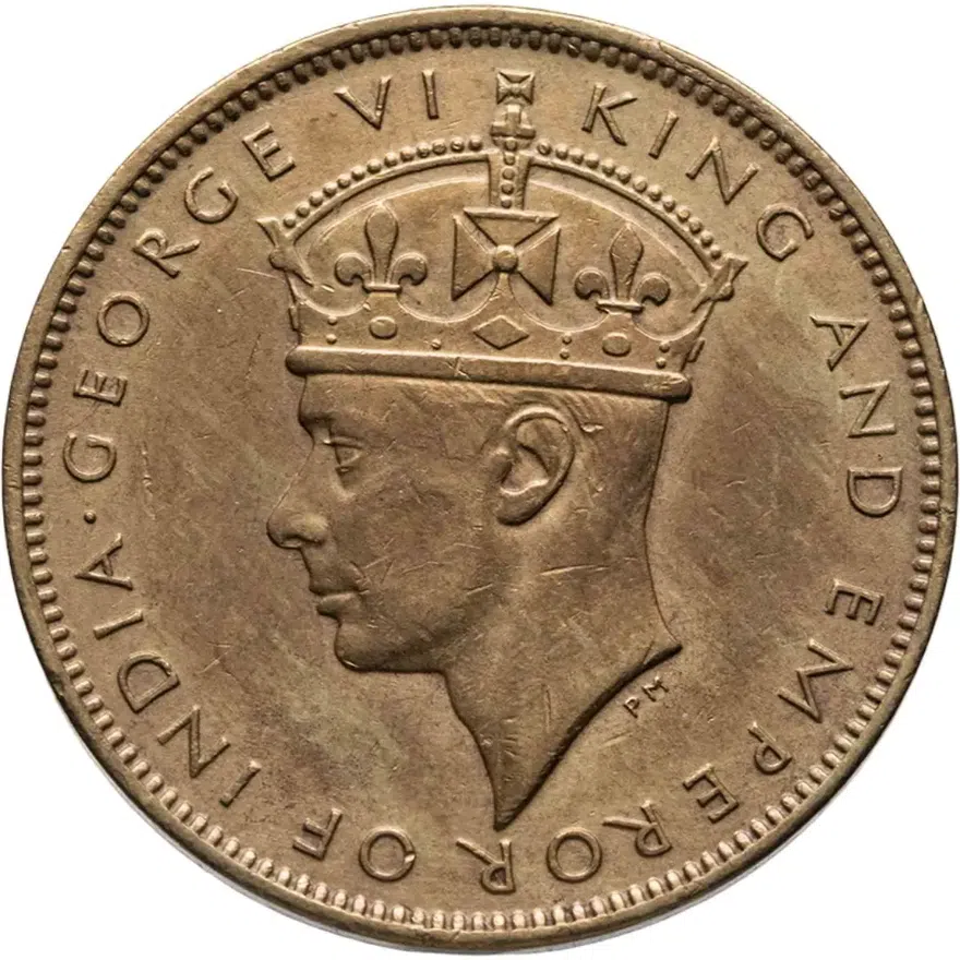 Ямайка 1 пенни (penny) 1947, реверс