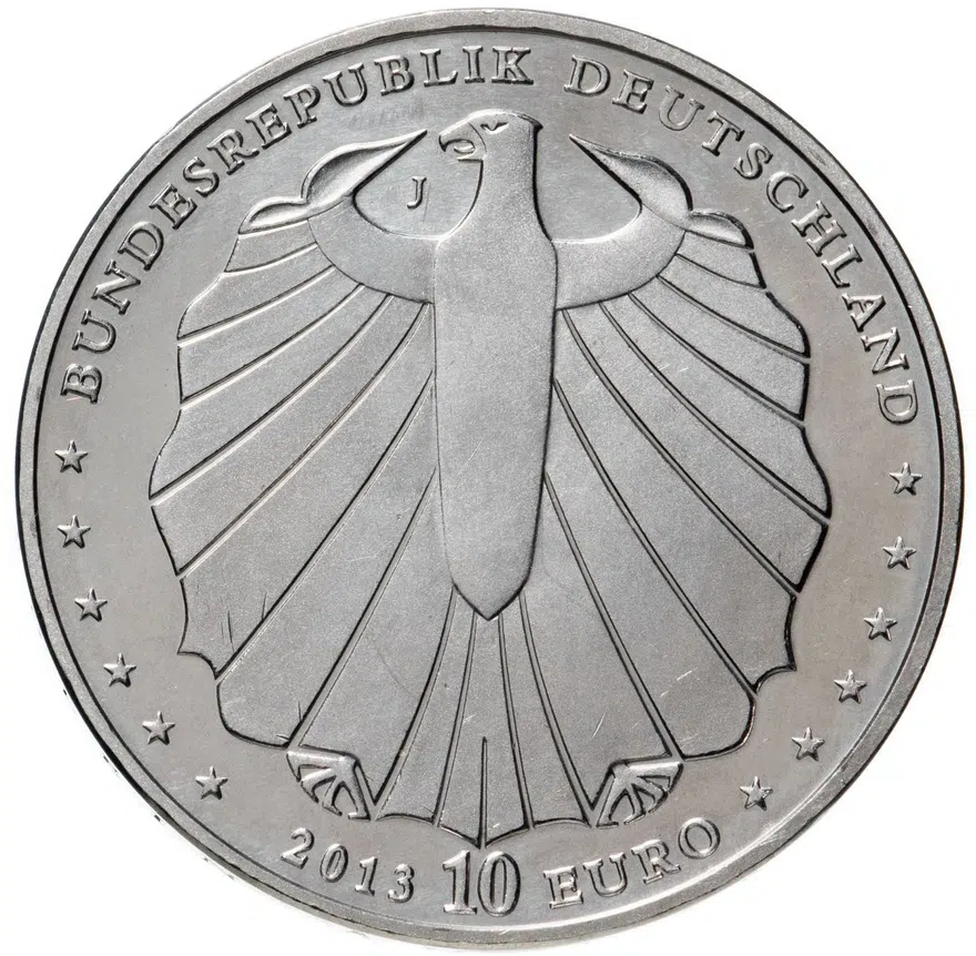 Германия 10 евро (euro) 2013 J Белоснежка медно-никелевый сплав, реверс