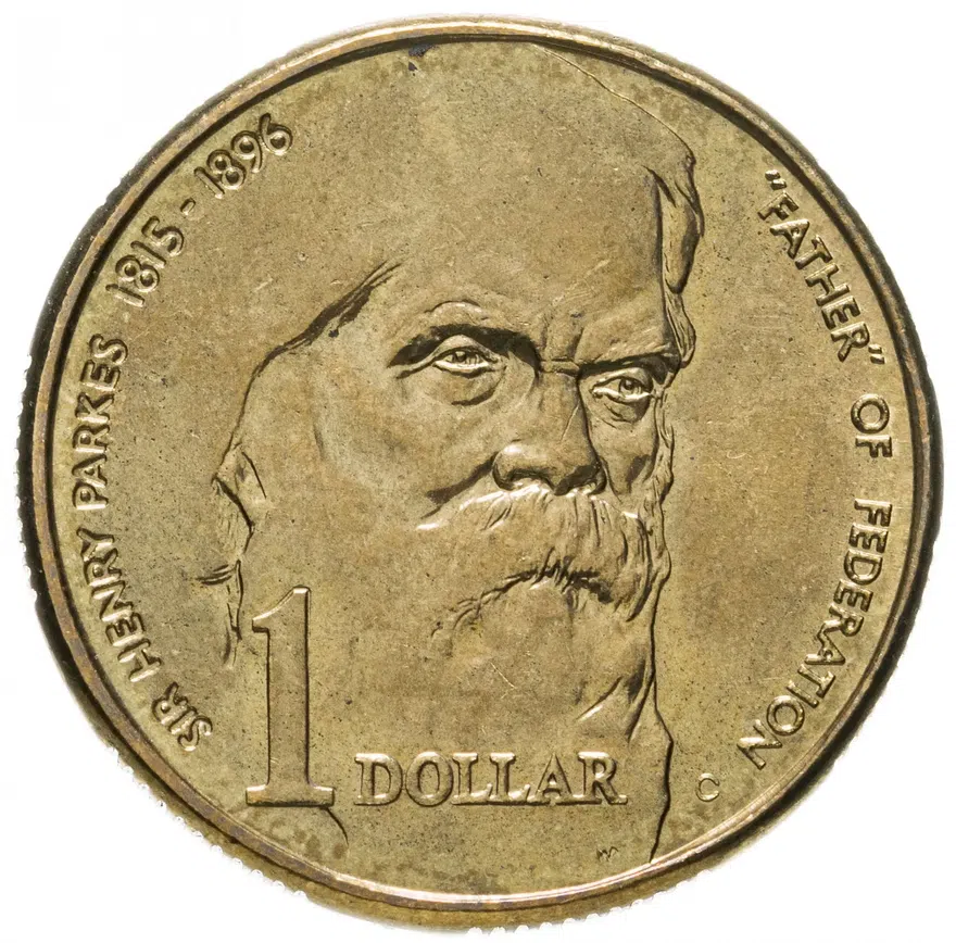 Австралия 1 доллар (dollar) 1996  100 лет со дня смерти сэра Генри Паркса
