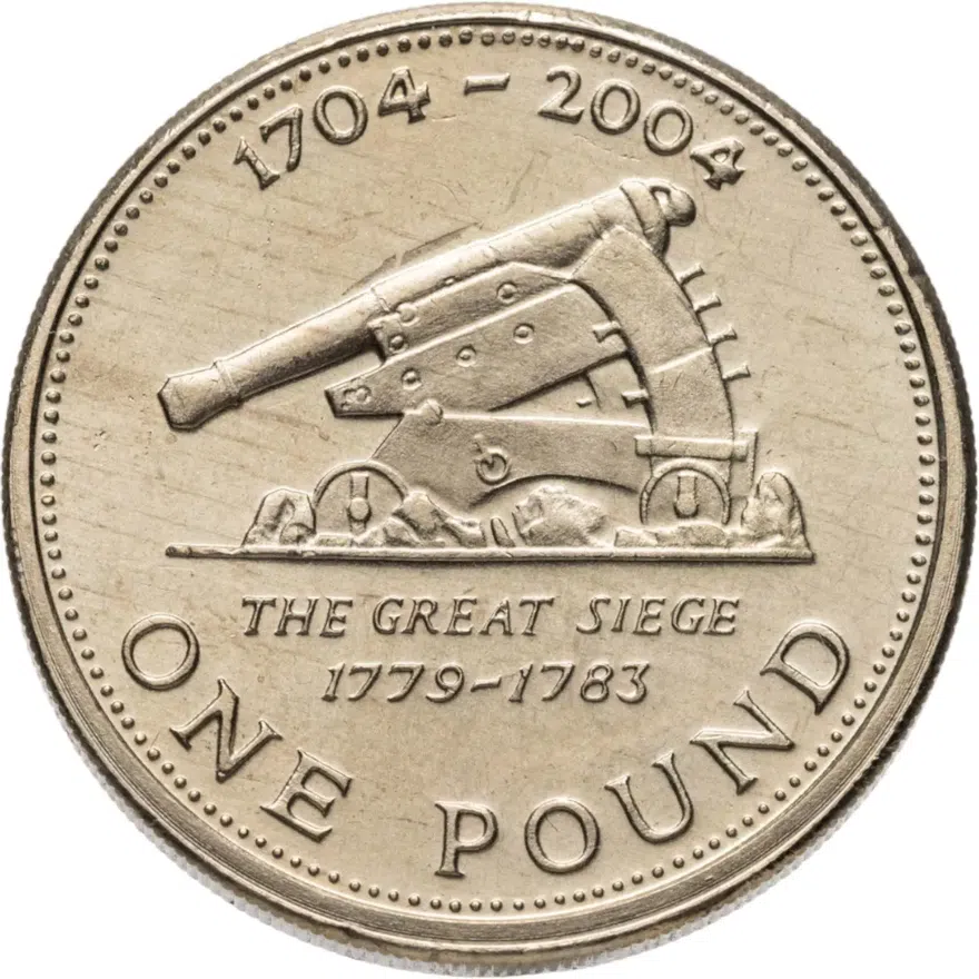 Гибралтар 1 фунт (pound) 2004 300 лет захвату Гибралтара