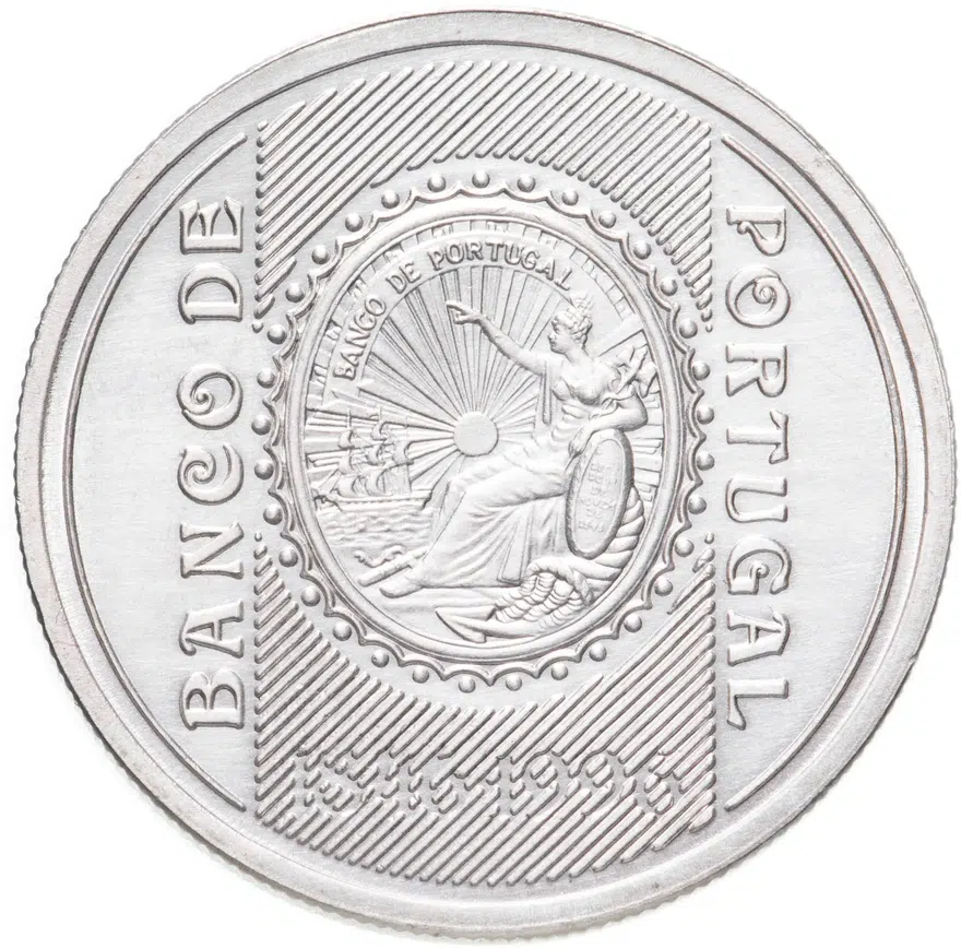 Португалия 500 эскудо (escudos) 1996  "150 лет банку Португалии", реверс